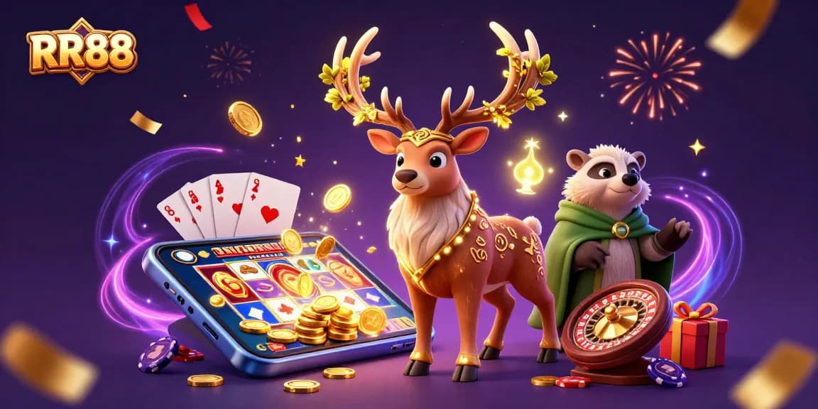 Experience thrilling gameplay at RR88 with dynamic casino elements and vibrant characters.