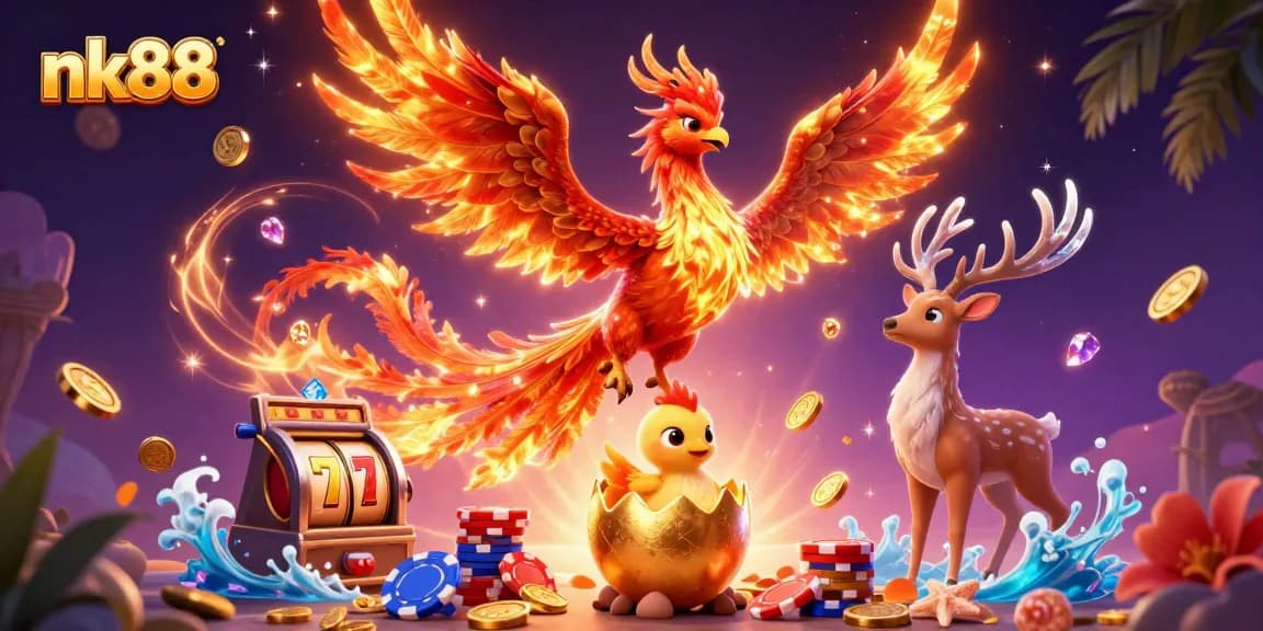 Experience thrilling gameplay at nk88 with vibrant casino elements and dynamic characters.