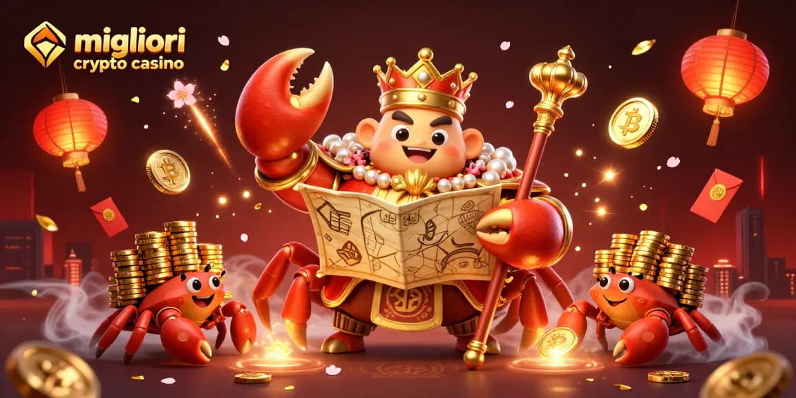 Scopri i migliori crypto casino con il granchio imperatore e ricchezze esplosive nella scena vibrante e dettagliata.
