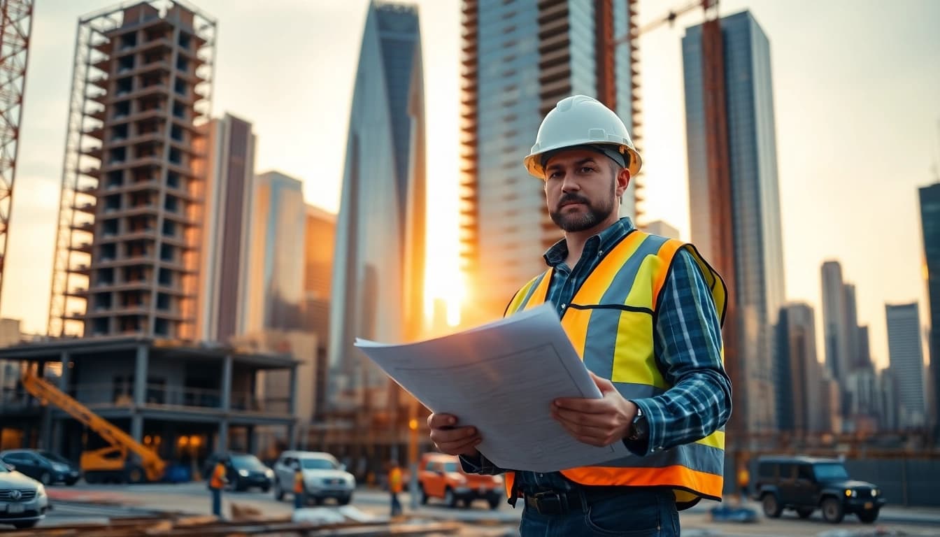 New York City Commercial General Contractor overseeing a vibrant construction project in NYC.