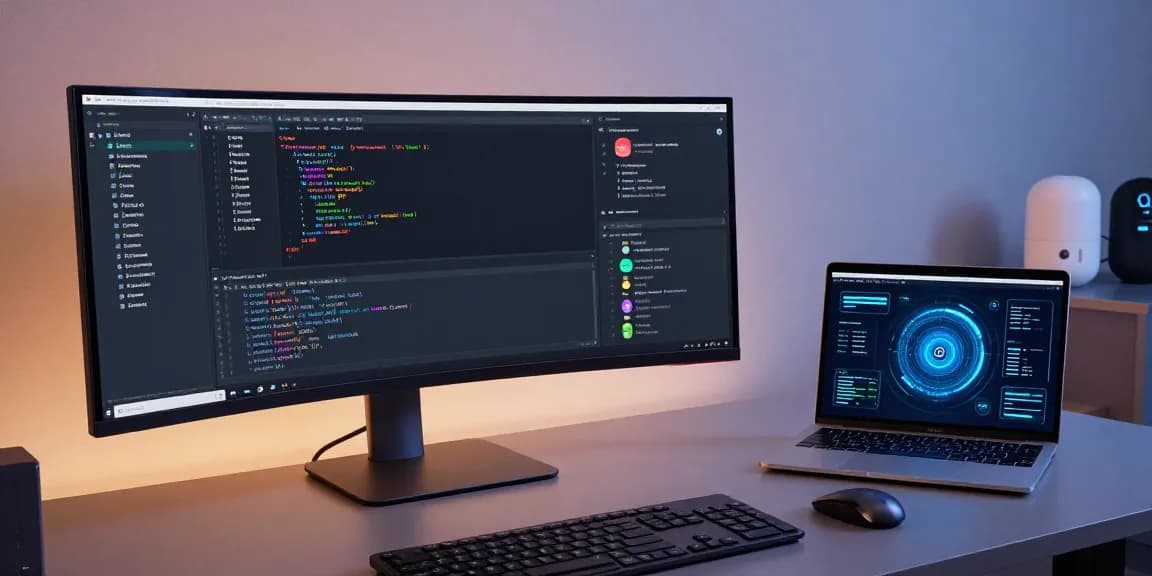 GO8 digital platform showcasing advanced cloud computing and AI technology in a modern workspace.