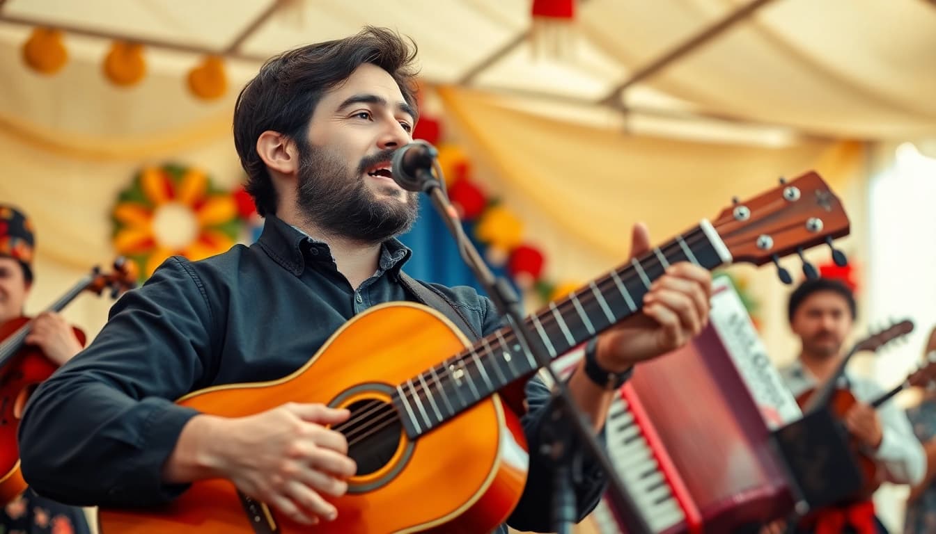 Oferind muzica populara romaneasca printr-un concert vibrant de folclor.