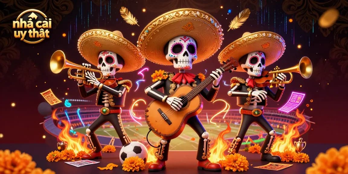 Engage with nhà cái uy tín for strategic sports betting in a vibrant 3D casino illustration