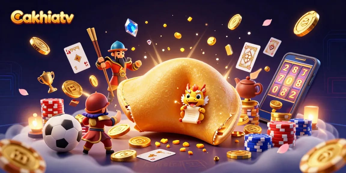 CakhiaTV offers thrilling live sports betting experiences with dynamic characters and gold details.