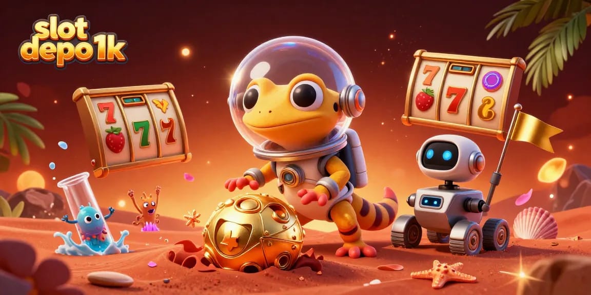 Experience thrilling wins with slot depo 1k at a vibrant Martian casino scene