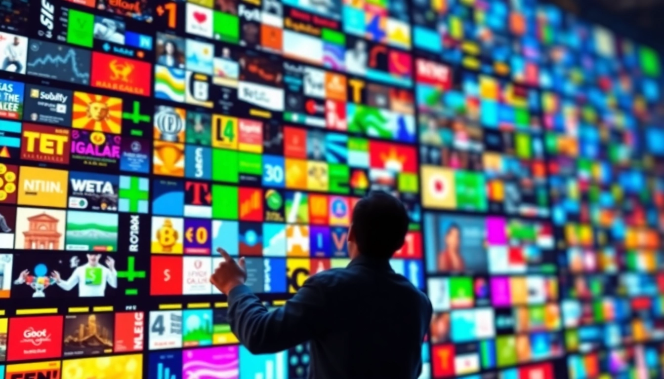 Interactive view of the million dollar homepage concept filled with vibrant ads.