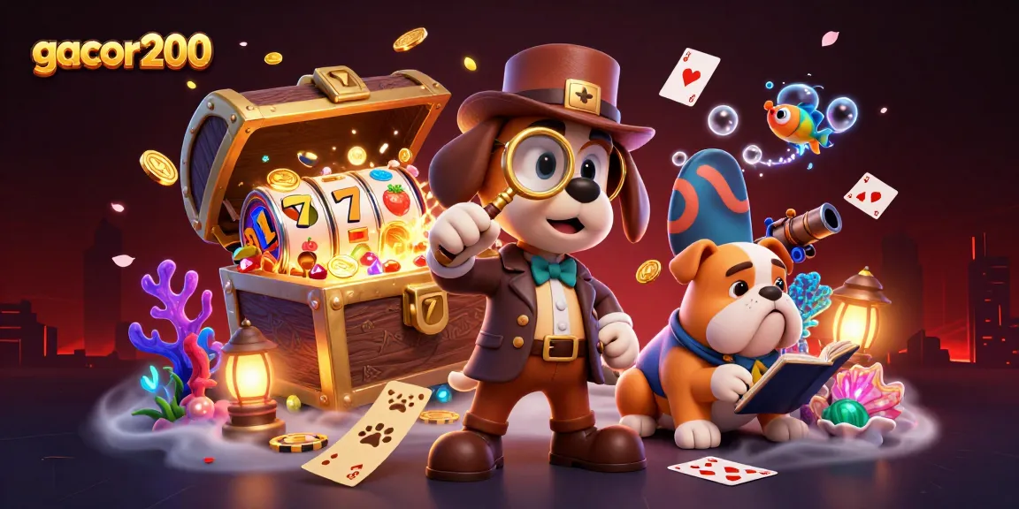 Menggali petunjuk dalam dunia slot gacor200 dengan detektif dan bulldog, pengalaman penuh harta