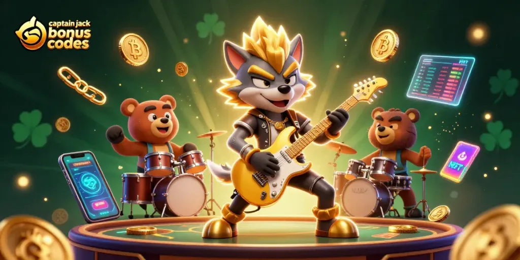 Engage with exciting captain jack bonus codes while enjoying a dynamic casino scene featuring animated characters.