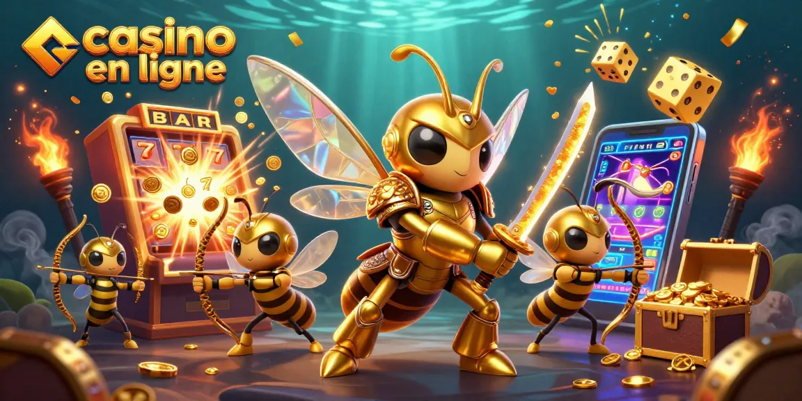 Plongez dans l'univers du casino en ligne avec un immense frelon en armure de samouraï