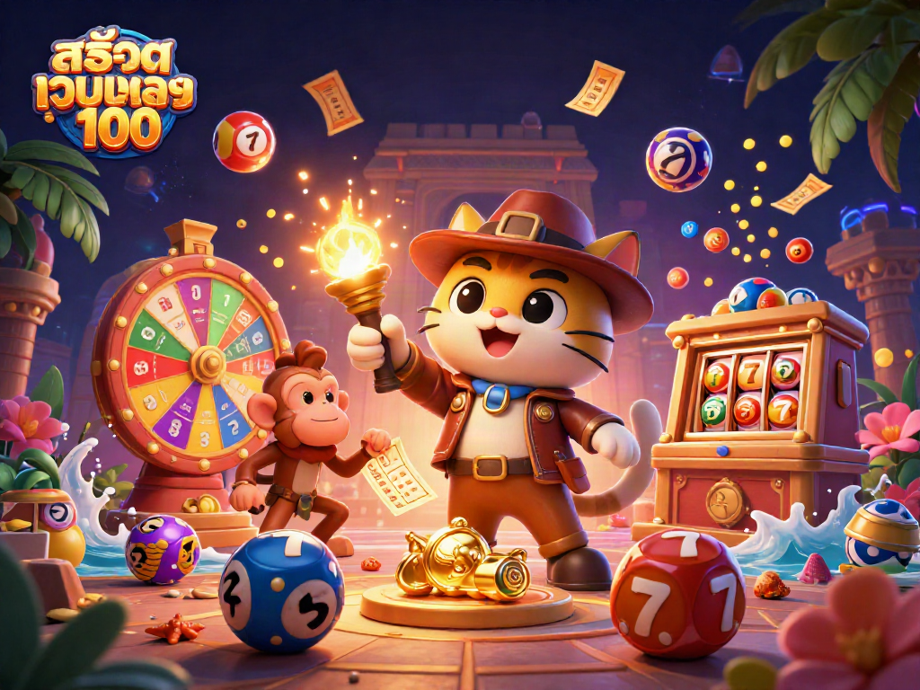 Play exciting slots at สล็อตเว็บตรง100 with vibrant lottery balls, jackpot reels, and bingo fun.