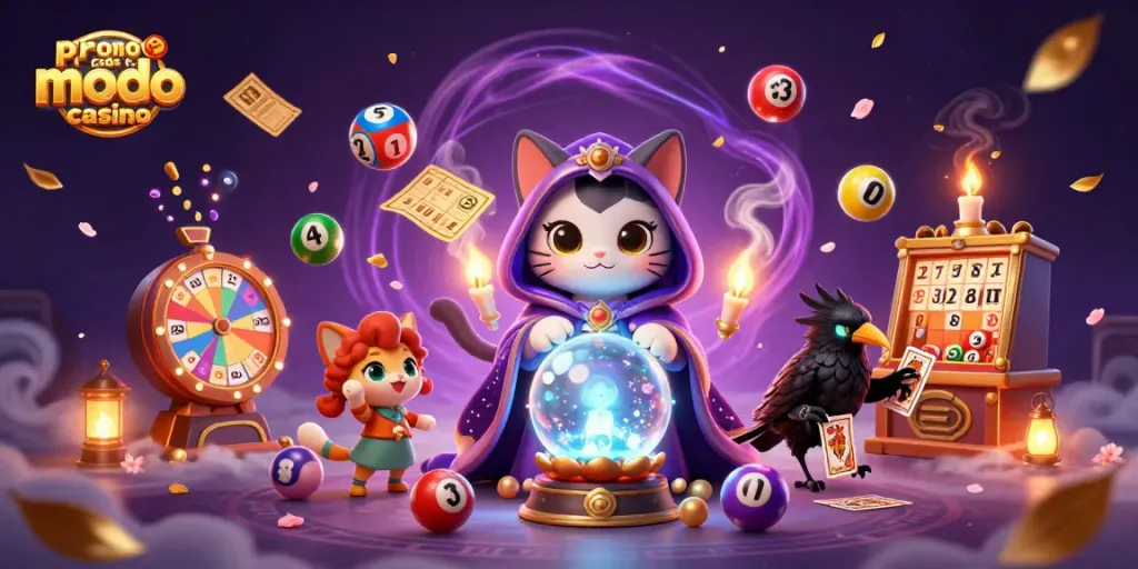Engage with the promo code for modo casino while enjoying vibrant gaming elements and mystical characters.