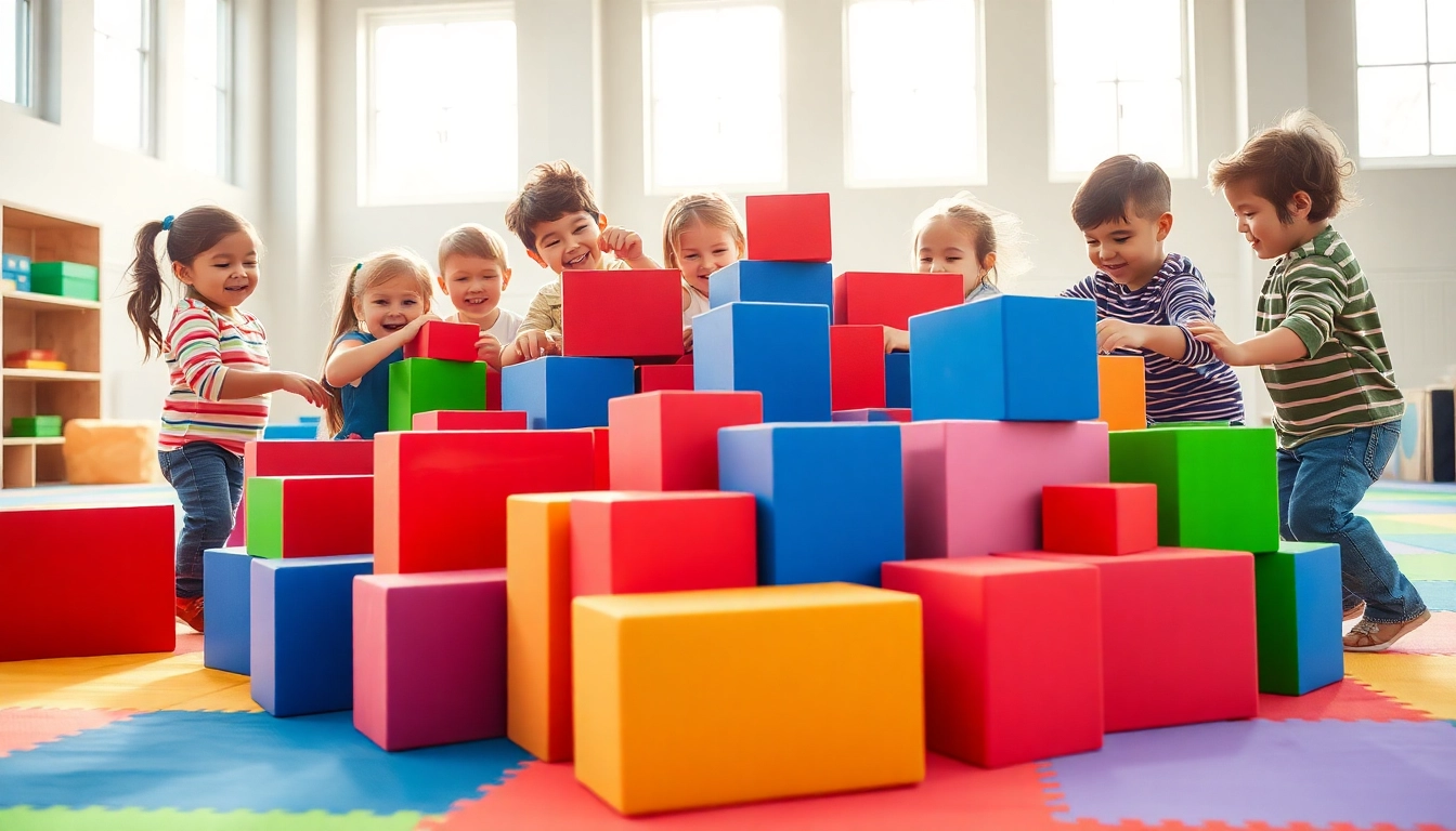 Find out more about kids building amazing structures with giant foam blocks in a creative indoor play space.