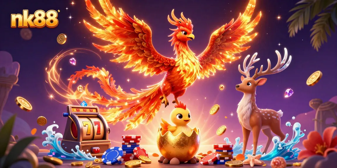 Experience thrilling gameplay at nk88 with vibrant casino elements and dynamic characters.