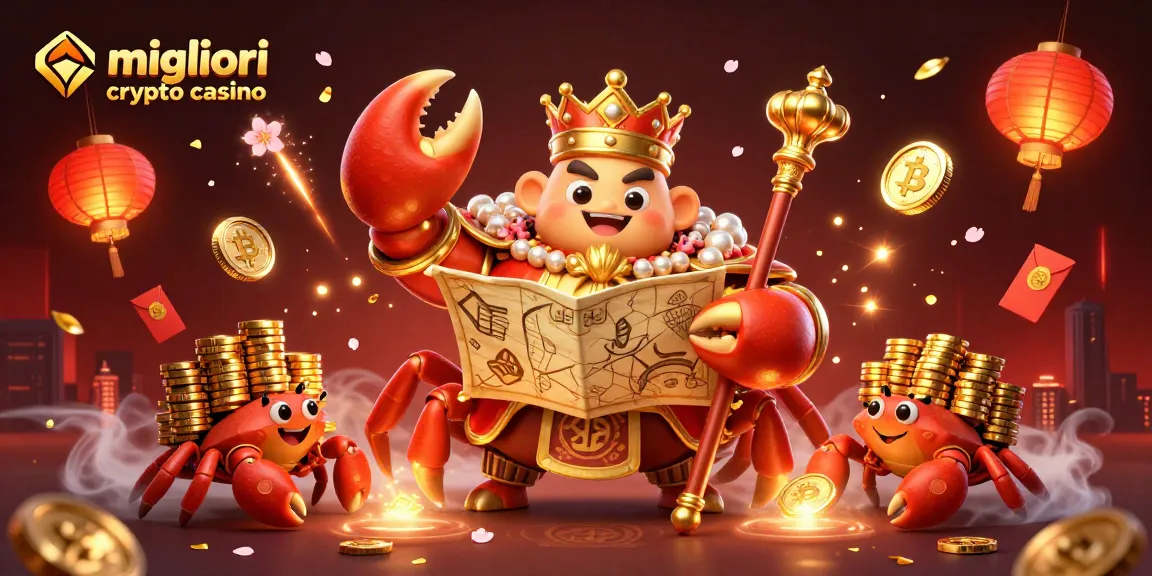 Scopri i migliori crypto casino con il granchio imperatore e ricchezze esplosive nella scena vibrante e dettagliata.