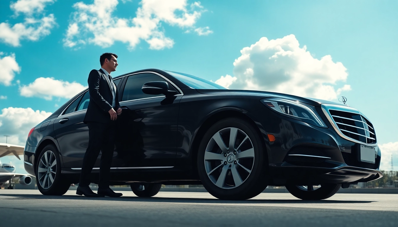 Experience top-notch private car service vancouver with a luxury sedan and professional chauffeur waiting at the airport.