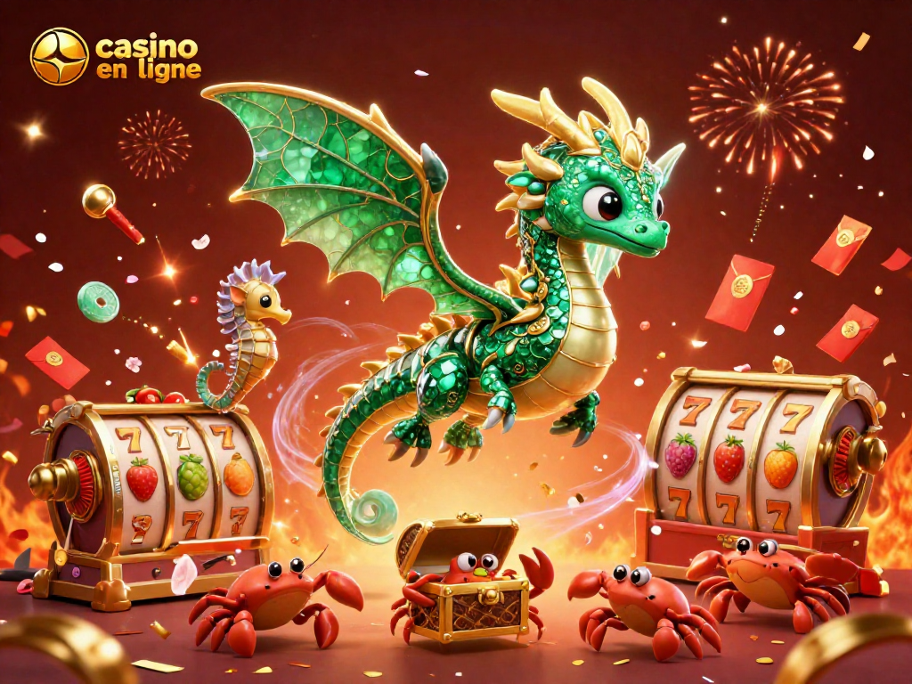 Profitez du casino en ligne avec ce dragon de mer fantastique et des éléments de jeu dynamiques.