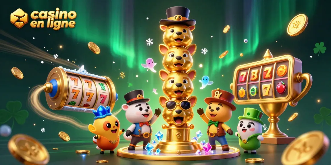 Découvrez le monde scintillant du casino en ligne avec une animation captivante et riche en détails.