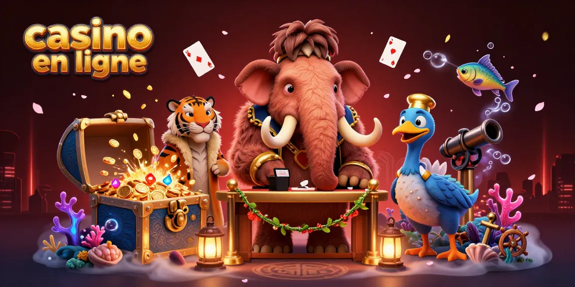 Venez découvrir un casino en ligne unique avec un mammouth vigile, un tigre VIP et un dodo portier.