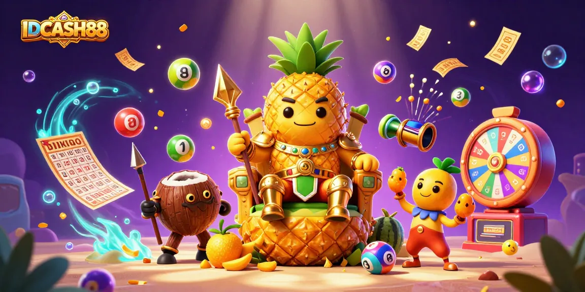 Play exciting games with IDCASH88 featuring a vibrant beach casino scene.