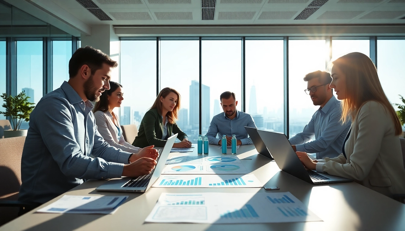 Analyze charts featuring big 6 energy suppliers in a dynamic office setting.