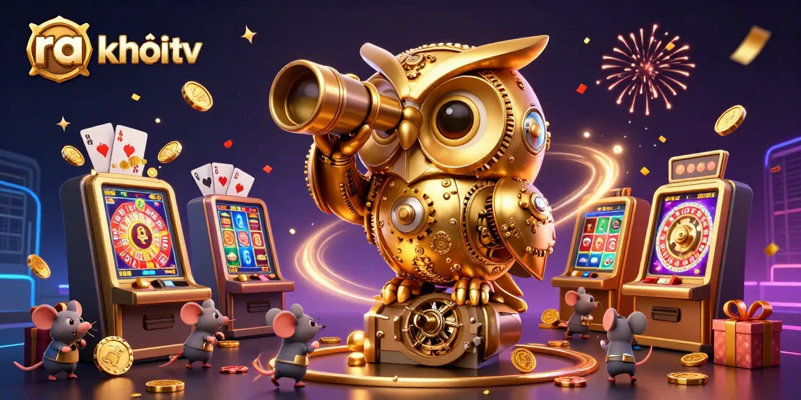 Experience the excitement of ra khơi tv with animated casino characters amidst dynamic gaming elements.