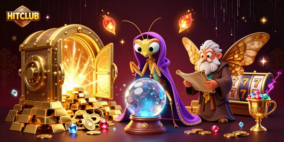 Experience the thrill of HITCLUB with vibrant 3D fortune teller and mystical casino elements.
