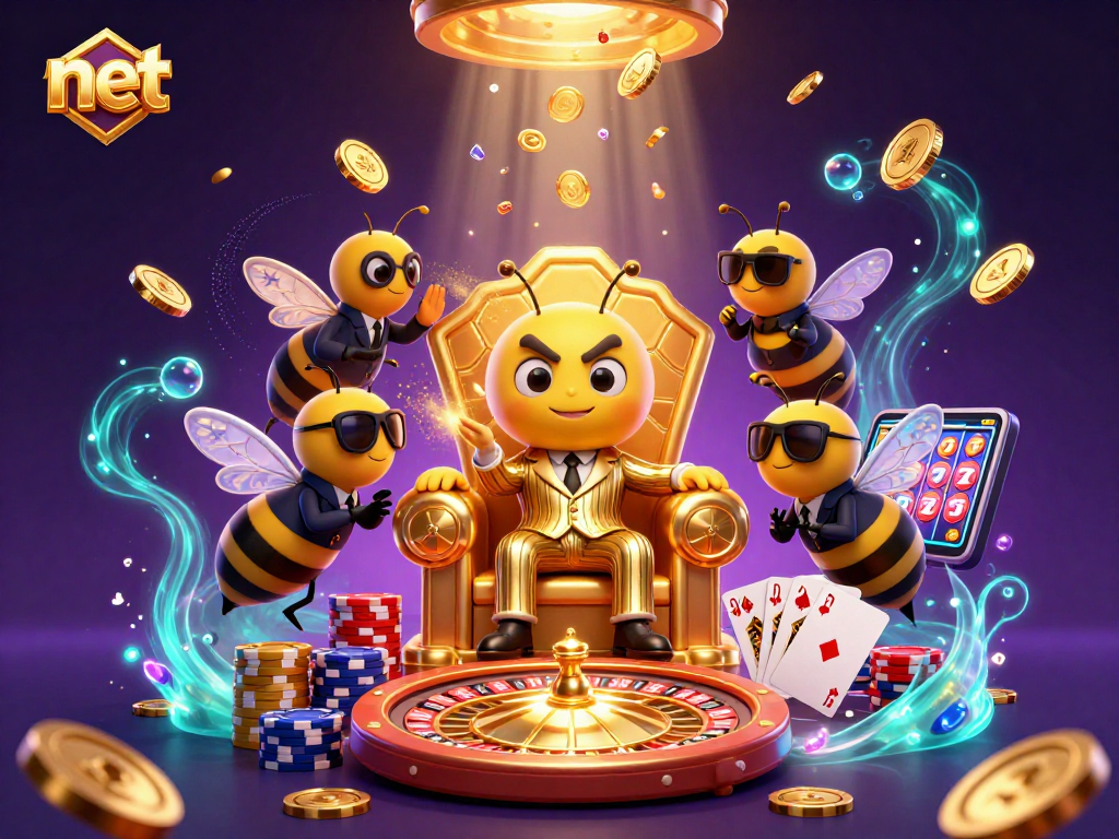 Engage in the thrilling online gaming environment at net with a cartoon mob boss overseeing action.