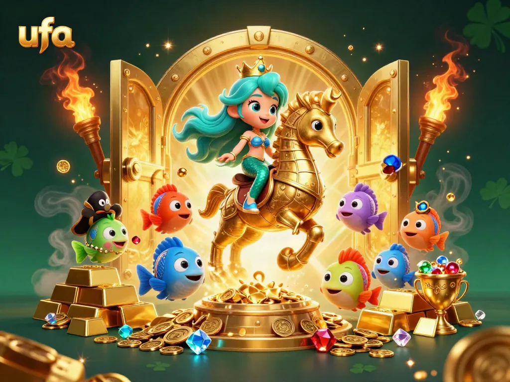 เล่นเกม ufa ด้วยเจ้าหญิงนางเงือกในคาสิโนใต้ท้องทะเล
