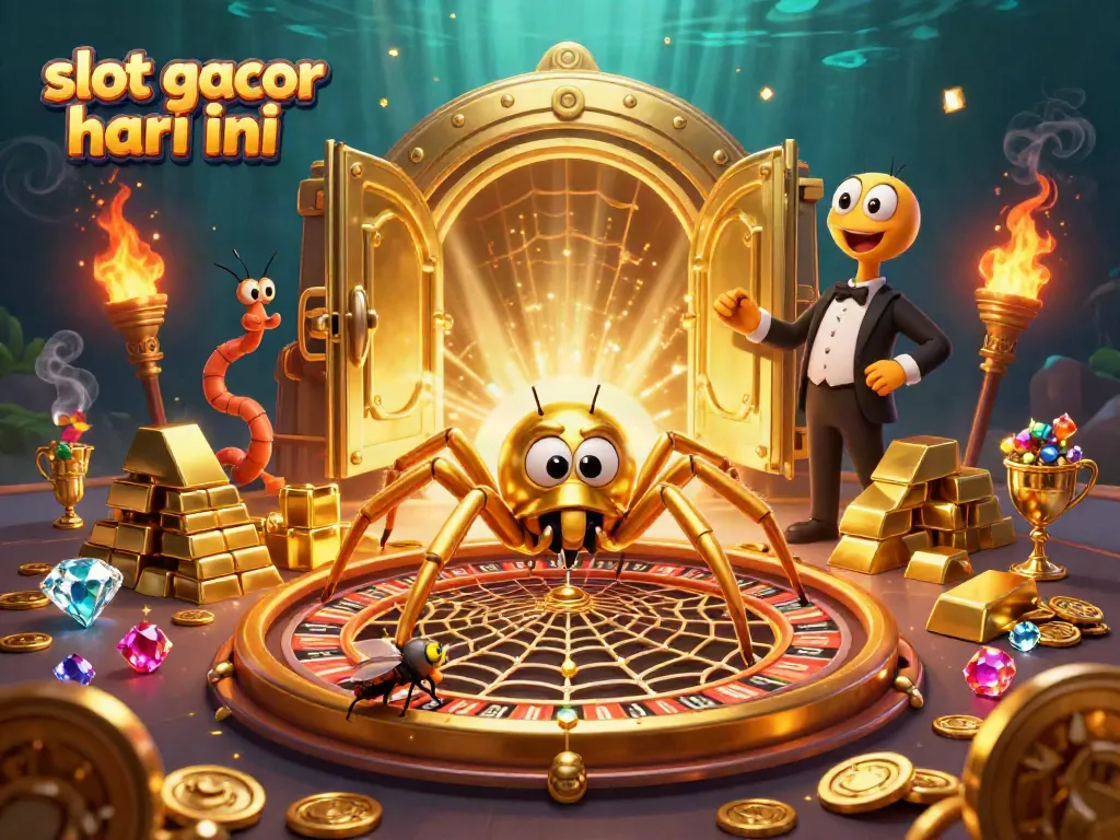 Experience excitement with slot gacor hari ini as a fly places bets at a roulette wheel