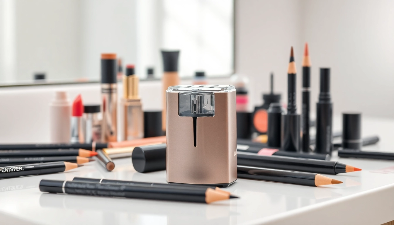 Sharpen your makeup pencil sharpener for precise, clean lines with vibrant cosmetic products.