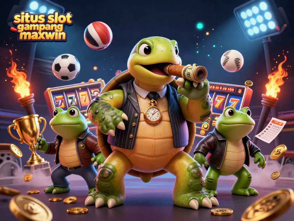 Engage in high-stakes fun at situs slot gampang maxwin with vibrant casino characters and thrilling gameplay elements.