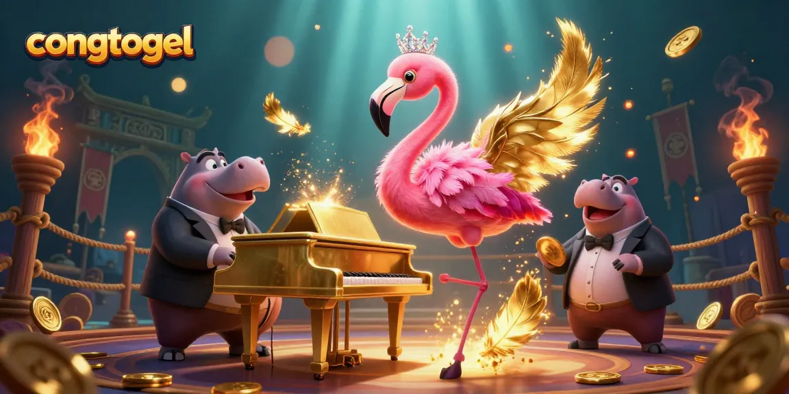 Experience excitement with CongTogel’s vibrant casino characters in a dynamic, immersive scene.