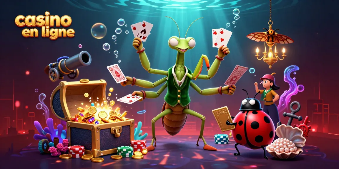 Vivez l'excitation des jeux de casino en ligne avec ce chef-d'œuvre 3D illustratif.