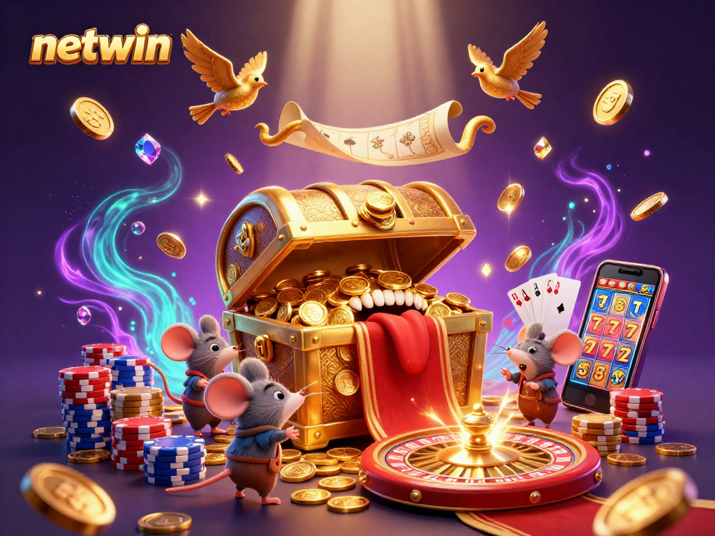 Experience thrilling wins at netwin, where adventurer mice find treasures with a golden chest and exciting game elements!