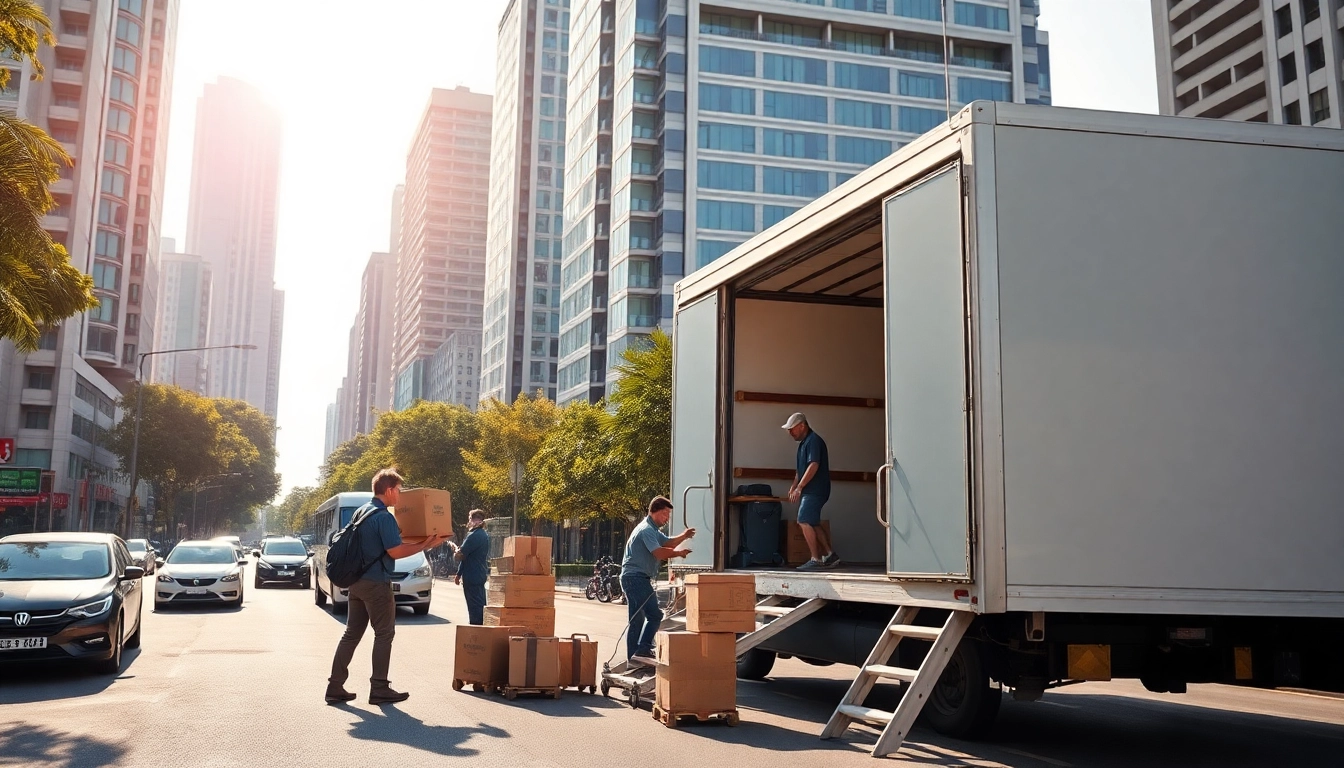 Efficient moving team executing WRITER RELOCATIONS IN WORLI with professionalism in a bustling city setting.