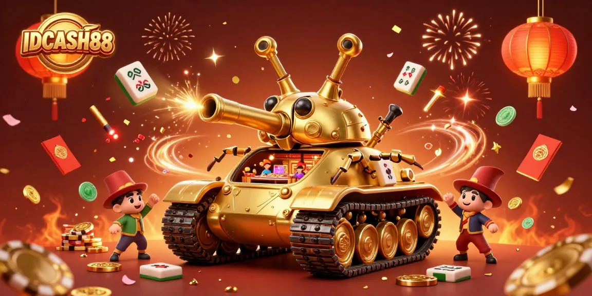 Experience thrilling gameplay on IDCASH88 with a vibrant digital casino scene featuring unique gaming elements.