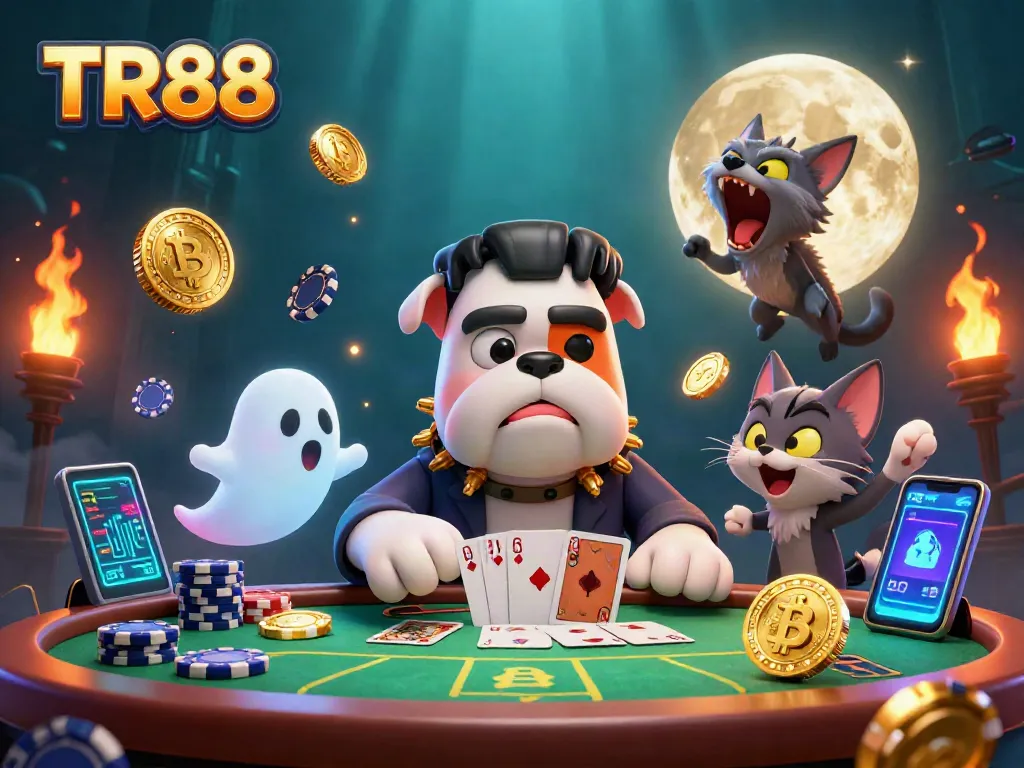 TR88 powers a thrilling poker night with exciting characters at a haunted casino.
