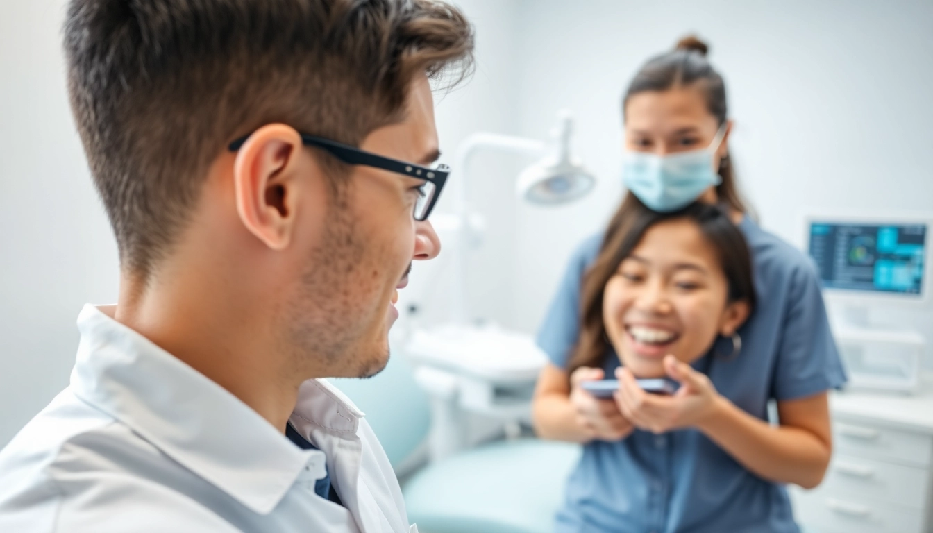 Orthodontist near by me providing patient care in a modern dental clinic.