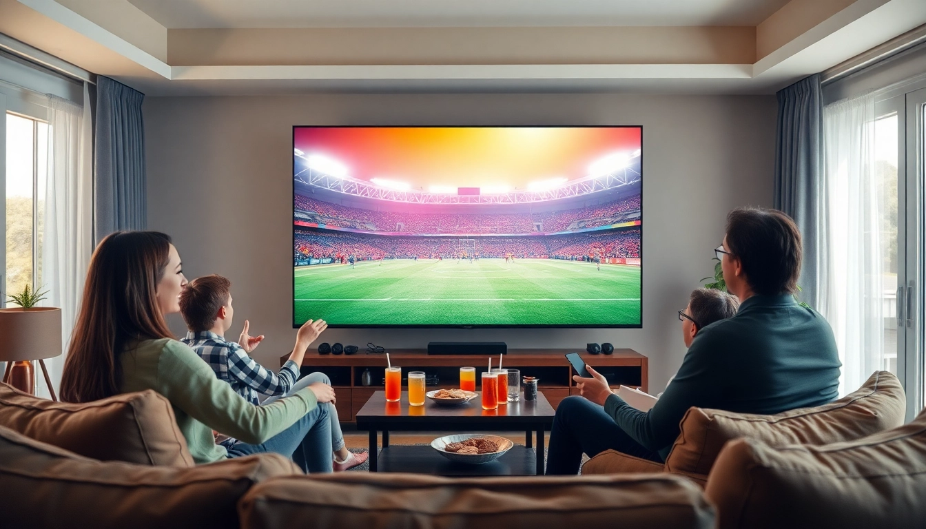 Menyaksikan situs nobar dengan teman-teman di ruang tamu yang nyaman.
