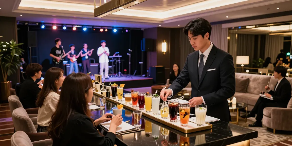 강남구구단의 고급스러운 룸살롱 내부, 프라이빗한 공간에서 특별한 서비스를 제공하는 모습.