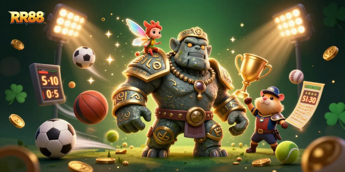 Experience the excitement of RR88 casino gaming, showcasing exciting sports themes and vibrant 3D characters.