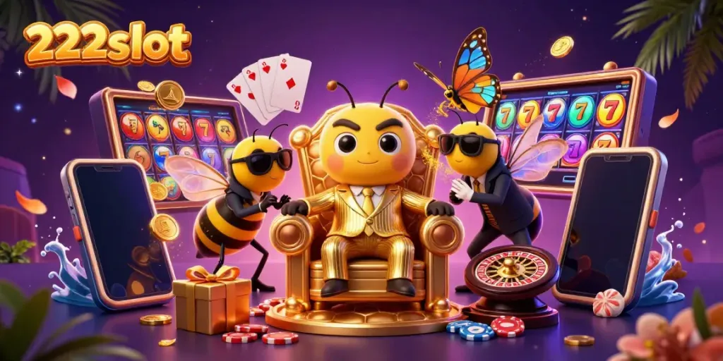 Menangkan jackpot dengan 222slot melalui mesin slot dan banyak elemen kasino yang meriah.