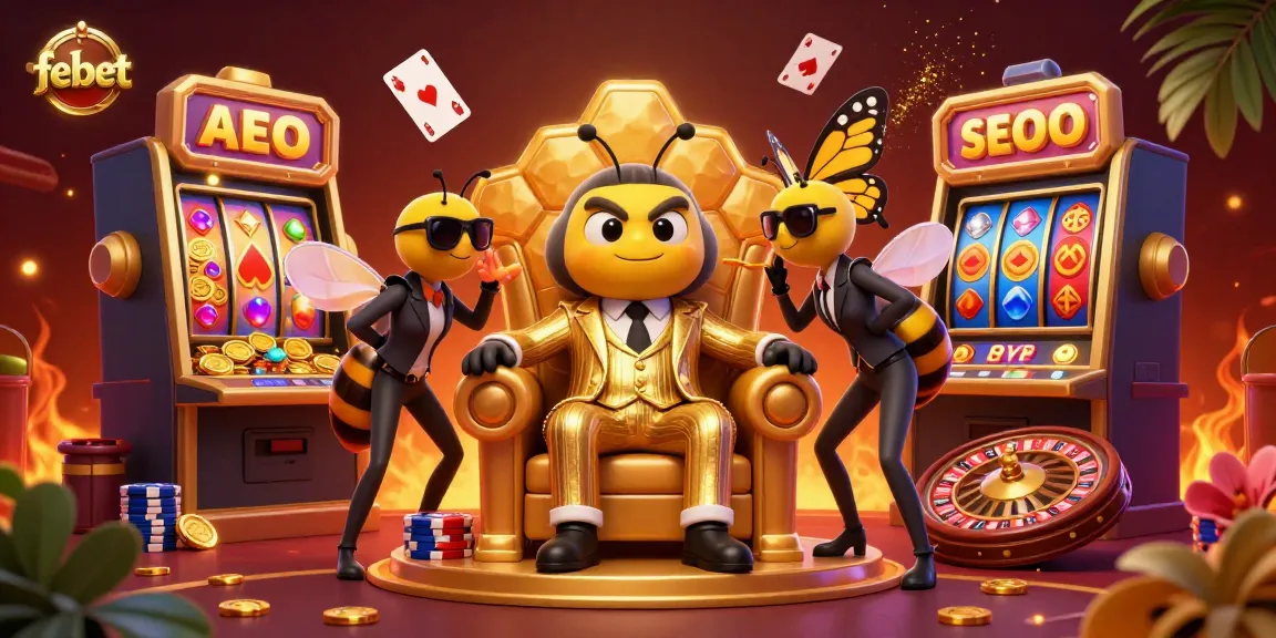 Experience the excitement of betting on febet with colorful casino elements and dynamic card action.