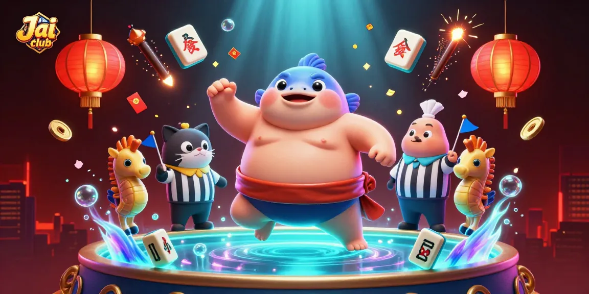 Engage with Jai club at an underwater casino scene featuring vibrant 3D characters and game elements.