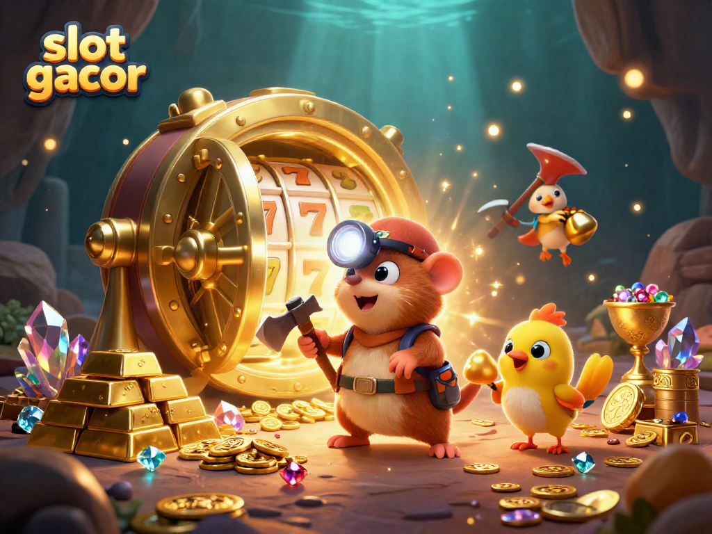 Spin to win on the slot gacor as the treasure hunter discovers gems and gold!