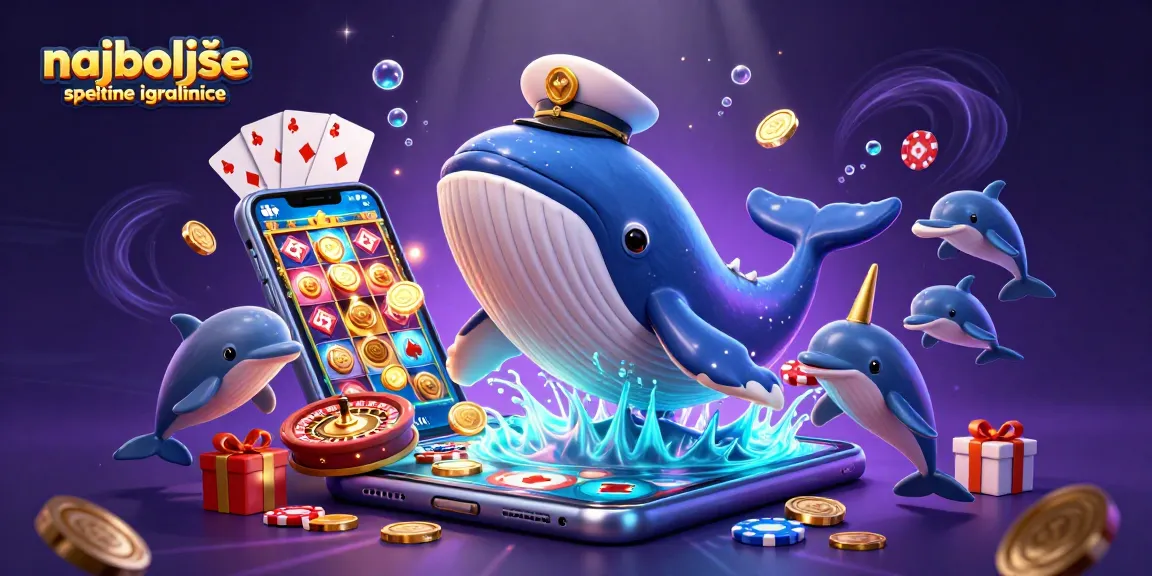 Najboljše spletne igralnice s 3D ilustracijo morskih bitij in iger na srečo.