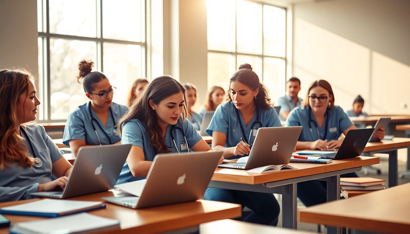 Students participating in a Houston NCLEX review testimonials session, exemplifying active learning.