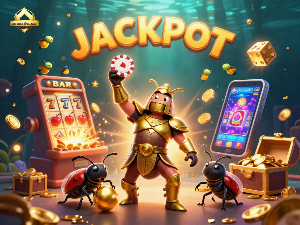 Engage with antareshomes jackpot excitement in this vibrant 3D casino scene filled with winning casino symbols!