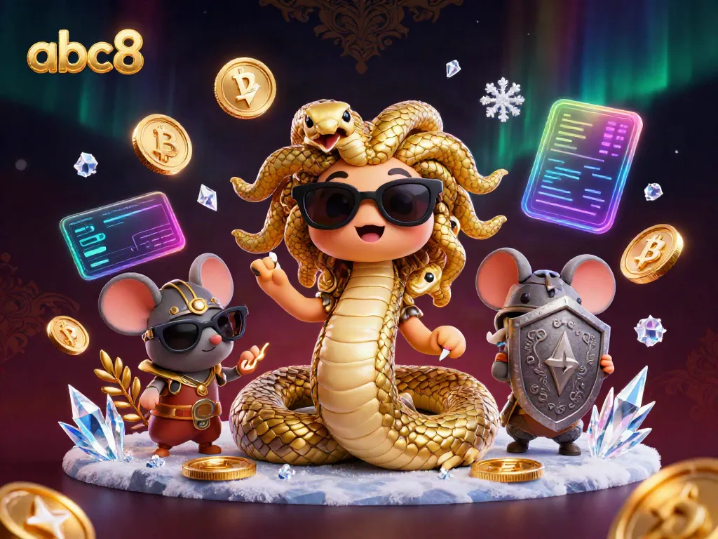 Engage with abc8 Gaming: Cartoon Medusa and Warrior Mouse amidst dynamic casino elements