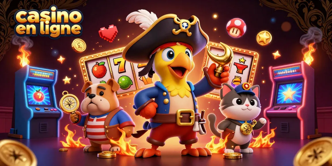 Profitez des jeux de casino en ligne avec des personnages colorés au casino animé.